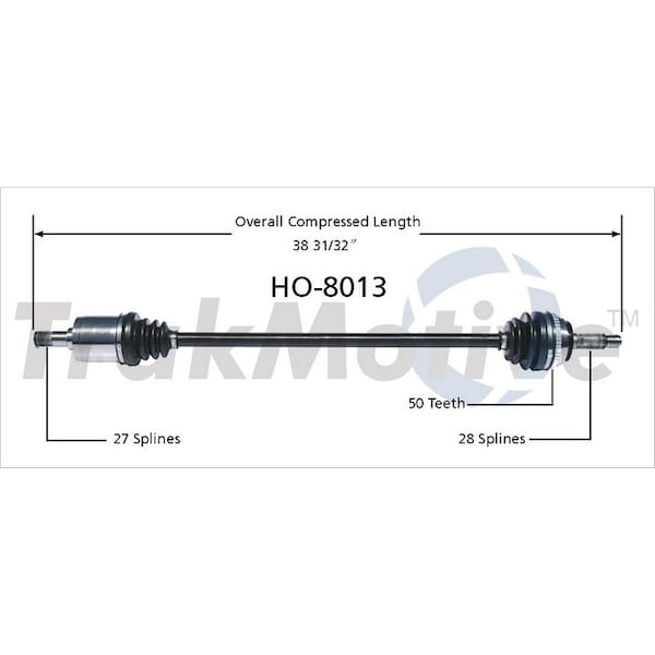 Surtrack Axle Cv Axle Shaft, Ho-8013 HO-8013 - main